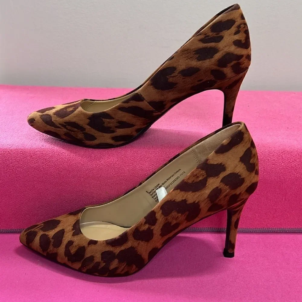 A New Day Leopard Print 3” Heels Size 6